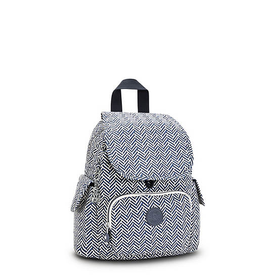 Kipling City Pack Mini Printed Hátizsák Fehér | HU 1494SG